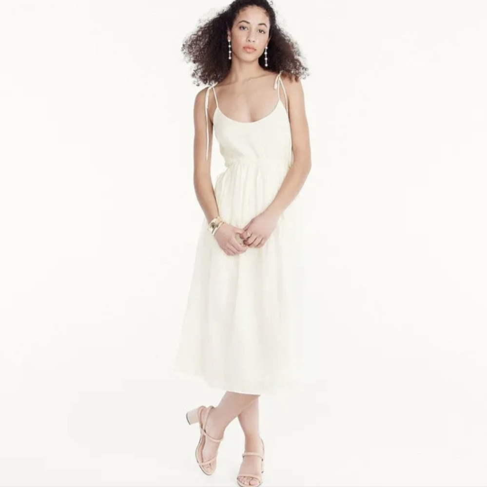 J.Crew Scoopneck dress in ramie